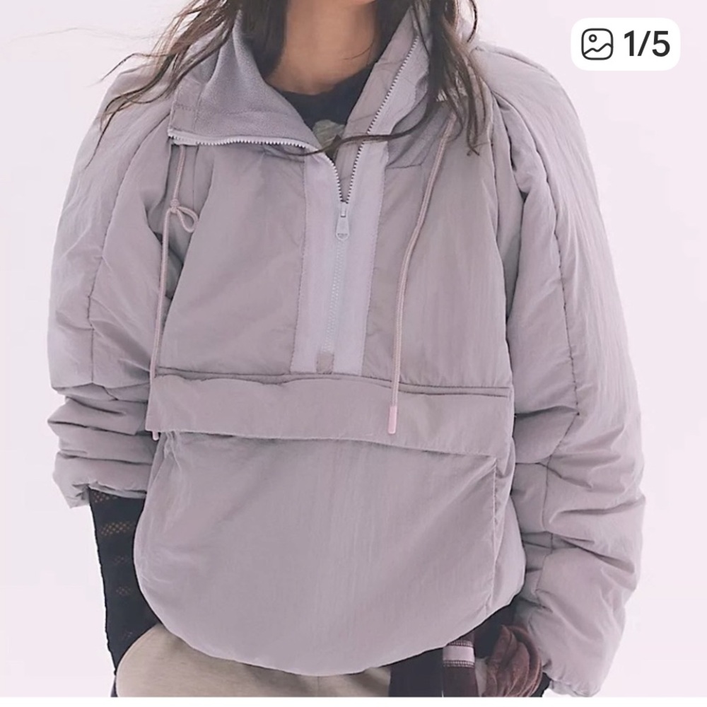 FP Movement by Free People Gray Puffer Jacket
